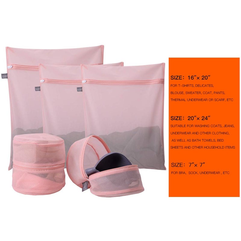 Kimmama Laundry Bag Mesh Wash Bags, Washing Machine Wash Bag, Net Washer Sack with Zipper, Dryer Pouch for Cleaning and Drying Cloths, Garment, Sweater, Delicates, lingerie, Bra, Pant, Sock, Toys - Image 2