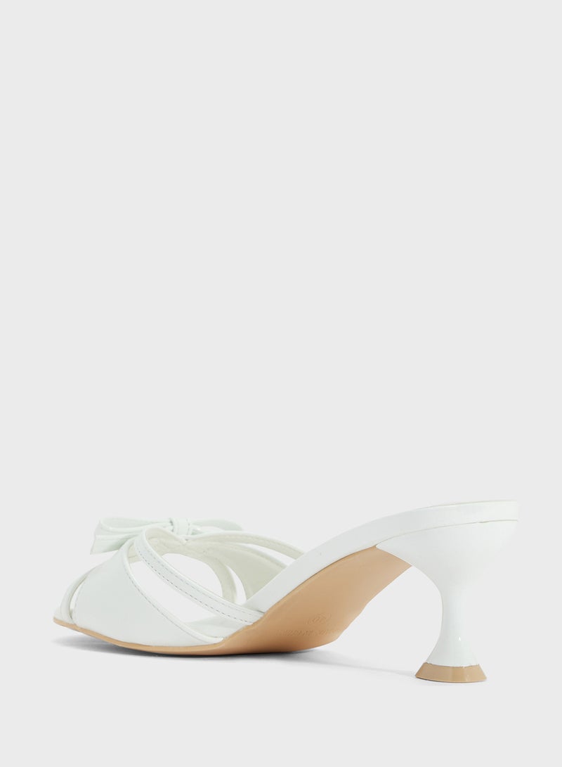 ELLA Heeled Sandal With Bow  - Image 3
