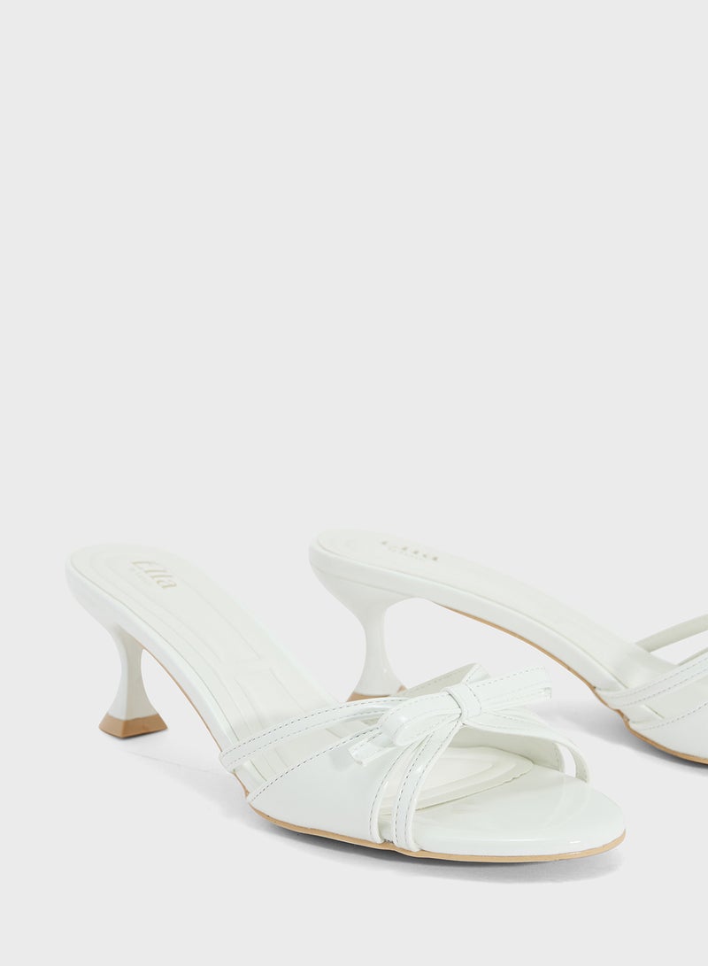 ELLA Heeled Sandal With Bow  - Image 4