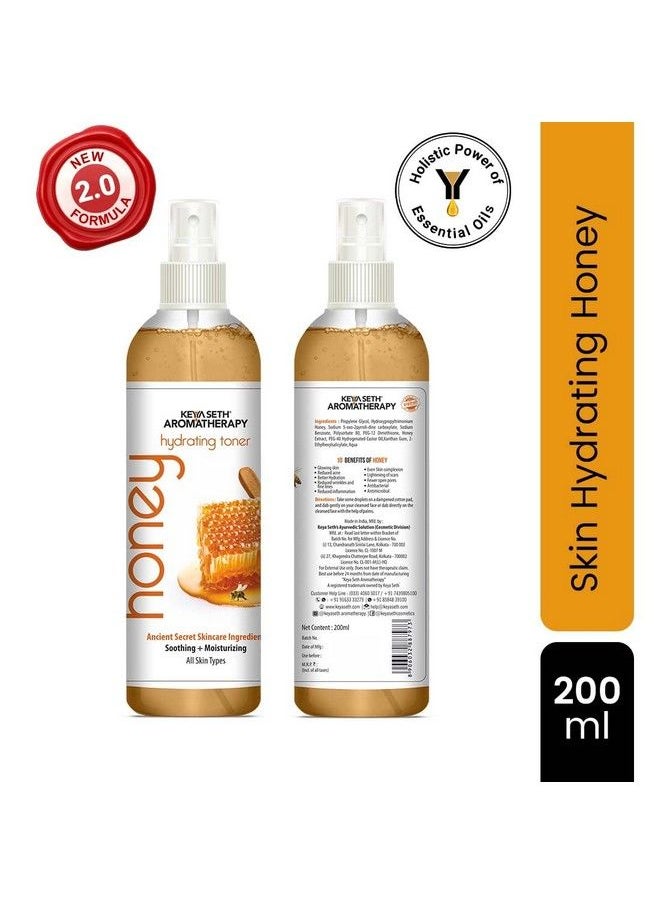 Keya Seth Aromatherapy Honey Hydrating Toner Deep Conditioning Pure Honey & Honey Conditioner & Sodium Pca For Dry Dehydrated Skin 200Ml  - Image 3