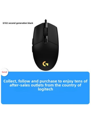 Logitech G102 Second Generation Wired Game Mouse Electronic Competition Machinery Rgb Dazzling Csgo Eat Chicken Lol Macro Programming Unpacking-Color:Black G102 -Interface:Official Standard - pzsku/Z1BE3EBE1ED49CEFB5E20Z/45/_/1742462884/9ad05b87-9800-435f-9157-19463a55e189