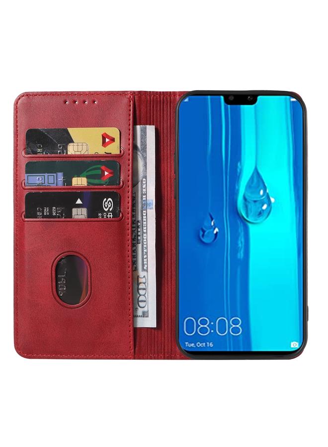 S-TOP Case For Huawei Y9 2019 Magnetic Closure Leather Phone Case - Image 3