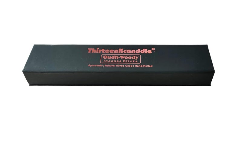 ThirteenKcanddle Thirteenkcanddle Oudh Woody Agarbatti Incense Stick Ayurvedic Natural Handmade Handroll Herbs Resin Used 30 Sticks  - Image 5