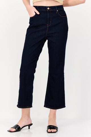 Women Regular Fit  Dark Washed Stretchable Cropped Jeans, Navy - pzsku/Z1BE404A94BA0ED590C71Z/45/1747404681/38810d1a-d6b5-460b-824f-e774a52a1f7c