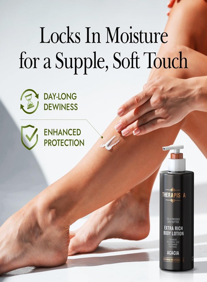THERAPISPA Scented Body Lotion for Women – Deep Hydration Moisturizer with Shea Butter, Ceramides & Panthenol for Dry Skin – Loved by All Genders (Acacia, 17.0 fl oz) - Image 4
