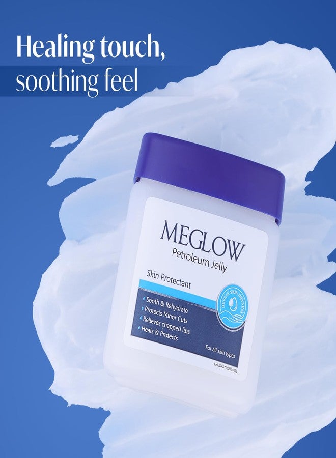Meglow Moisturizing Petroleum Jelly | Deep Hydration & Skin Protection | Vitamin E Helps Lock in Moisture | Heal Dry Skin & Prevent Cracks for Soft, Smooth Skin (100g) - Image 2