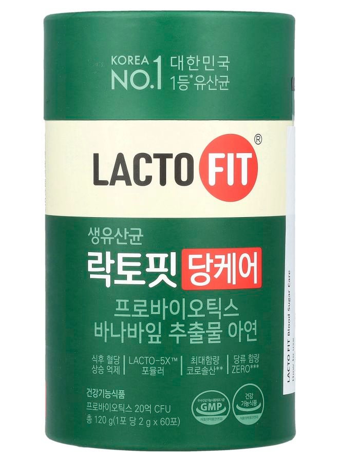 Lacto-fit رعاية سكر الدم البروبيوتيك 60 عصا (2 جرام) لكل منها