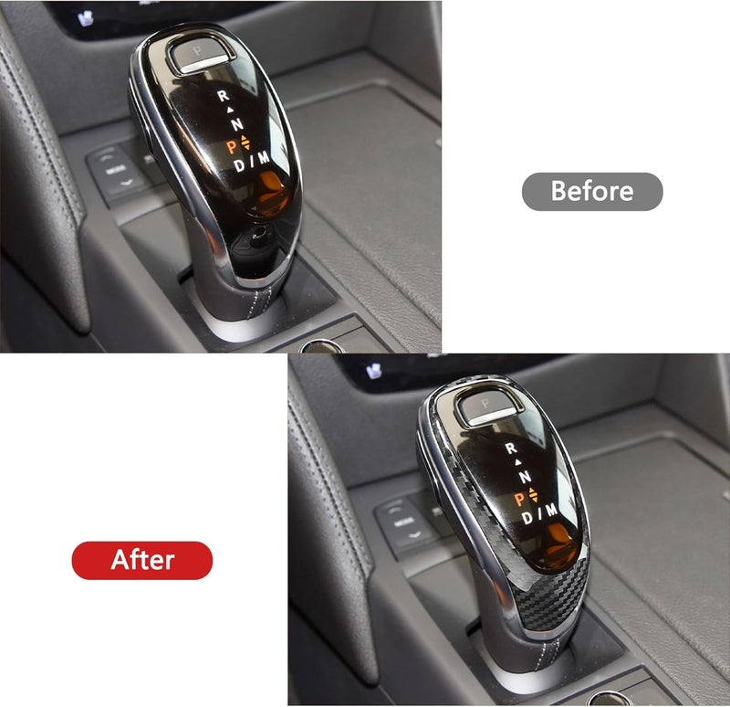 Bilisin Carbon Fiber Gear Shift Knob Cover for Cadillac - Image 4