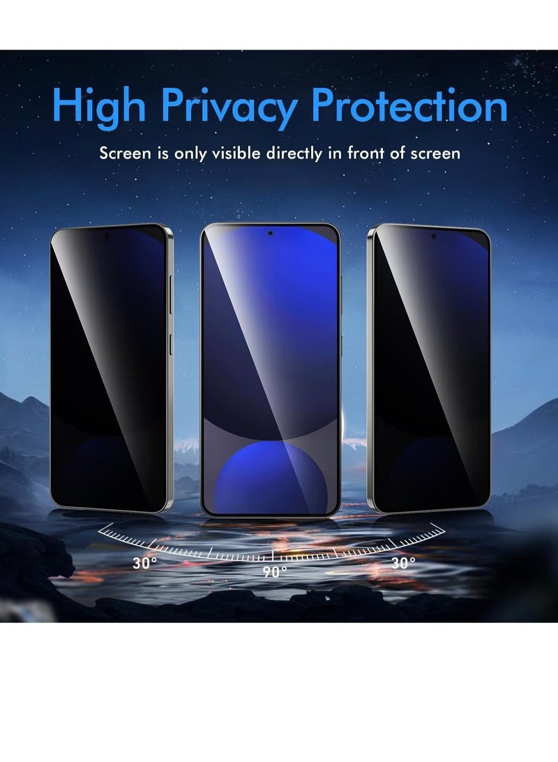 JAJEEK Tempered Glass Screen Protector for Samsung Galaxy S24 FE – [Pack of 2] Anti-Spy Privacy Screen Protector, 9H Hardness Tempered Glass Film, Bubble-Free Privacy Protection for S24FE - Image 4