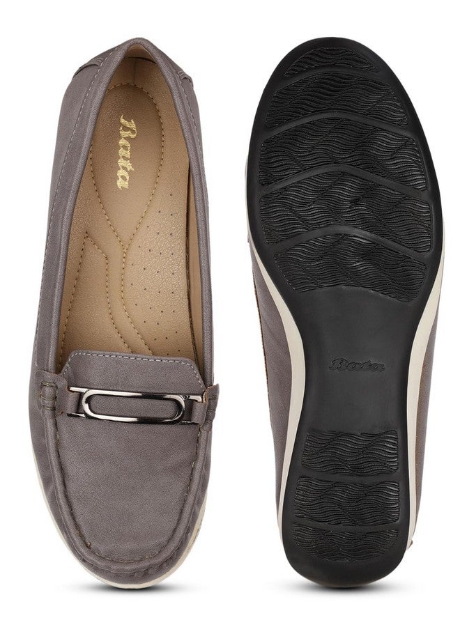 Bata Women's PERSIA Sneakers (6512992_GREY_5 UK) - Image 5