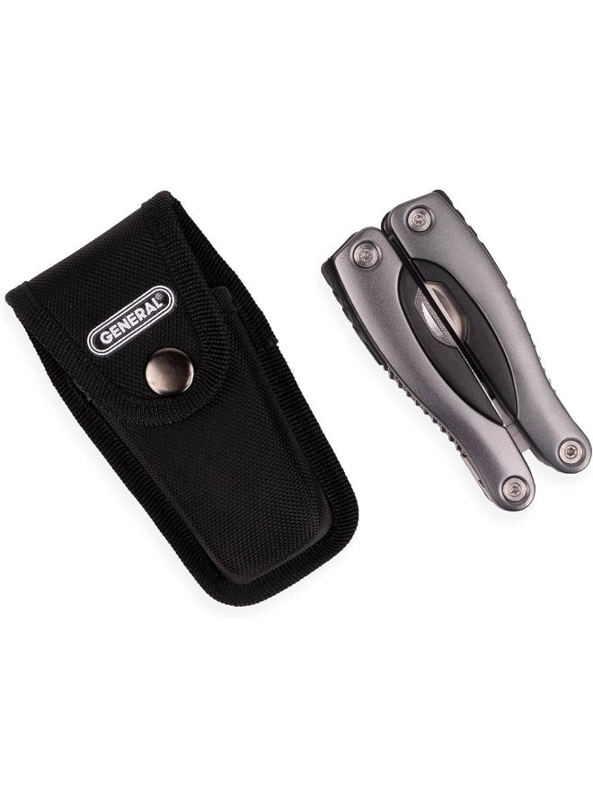 General Tools General Tools Pocket Size Multitool Pliers #WS-1302 Stainless Steel with Nylon Pouch  - Image 3