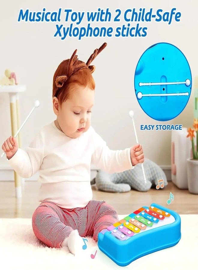 ZELVO 2 in 1 Multicolored Key Keyboard Xylophone Piano, Preschool Kids Educational Knock Playing Musical Learning Instruments Toy for Baby Kids Girls Boys (8 Scale) - Image 4
