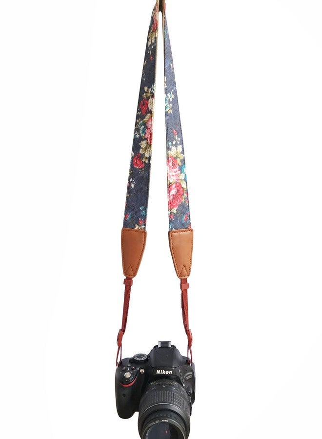 Alled Camera Strap Neck, Adjustable Vintage Floral Camera Straps Shoulder Belt for Women/Men,Camera Strap for Nikon/Canon/Sony/Olympus/Samsung/Pentax ETC DSLR/SLR - Image 3