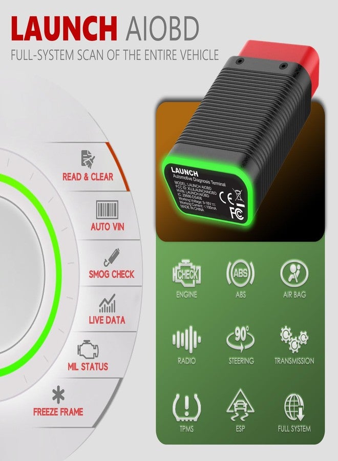 LAUNCH X431 AIOBD Bluetooth OBD2 Scanner - Image 3