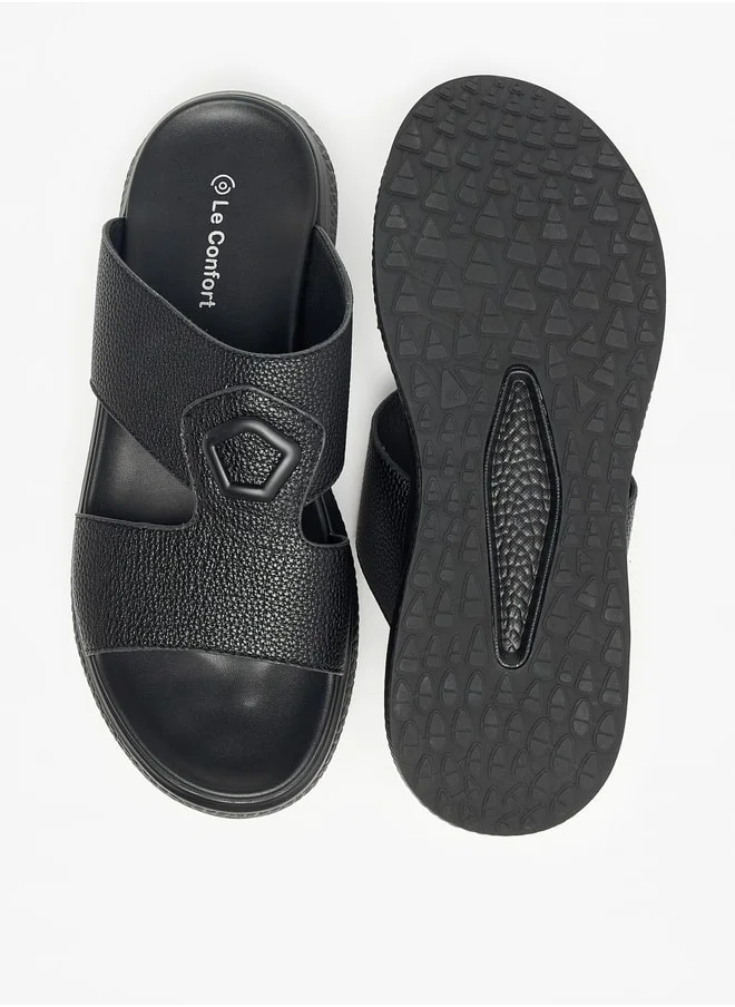 Le Confort Textured Slip-On Sandals