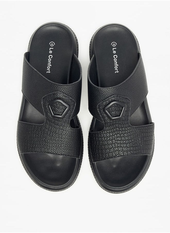 Le Confort - Textured Slip-On Sandals - Image 1