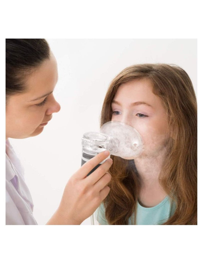 Handheld Mini Atomizing Vaporiser Portable Lightweight Cool Mist Humidifier Professional Ultrasonic Nebulizer Ideal for Daily Use Health Care Masks Steaming,Blue - Image 2