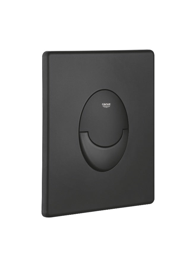 Grohe Nova Cosmopolitan Dual Flush Plate for Concealed Cisterns, Phantom Black Matte - Image 1