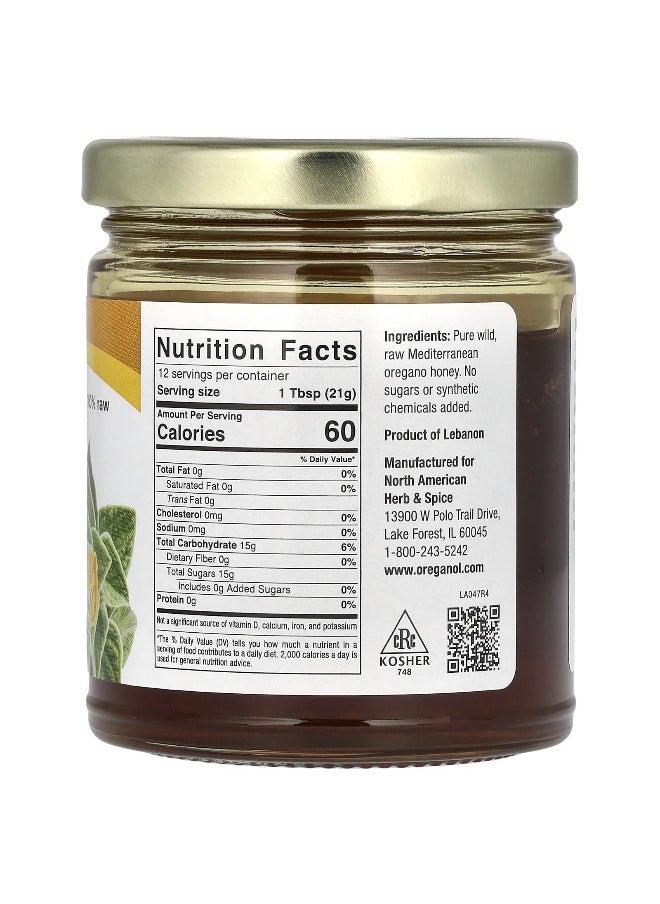 North American Herb & Spice North American Herb & Spice, Raw & Wild Oregano Honey, 10 oz (283 g)  - Image 2