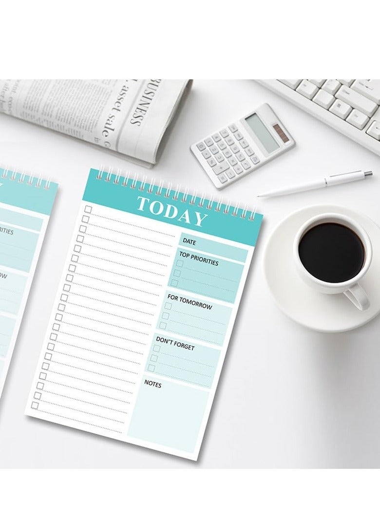 Y&D To Do List Notepad, 2 Packs Daily Planner Logbook, Undated to Planning Pad Checklist, Lasting for 104 Days Student To-Do Planner, 52 Sheets (7 "X 10")  - Image 4