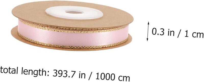 Pink Satin Ribbon For Crafts Hair Clips Floral Arrangements Party Decorations - Image 3