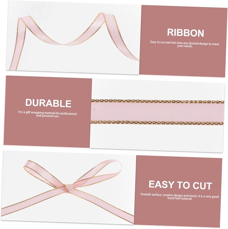 Pink Satin Ribbon For Crafts Hair Clips Floral Arrangements Party Decorations - Image 4
