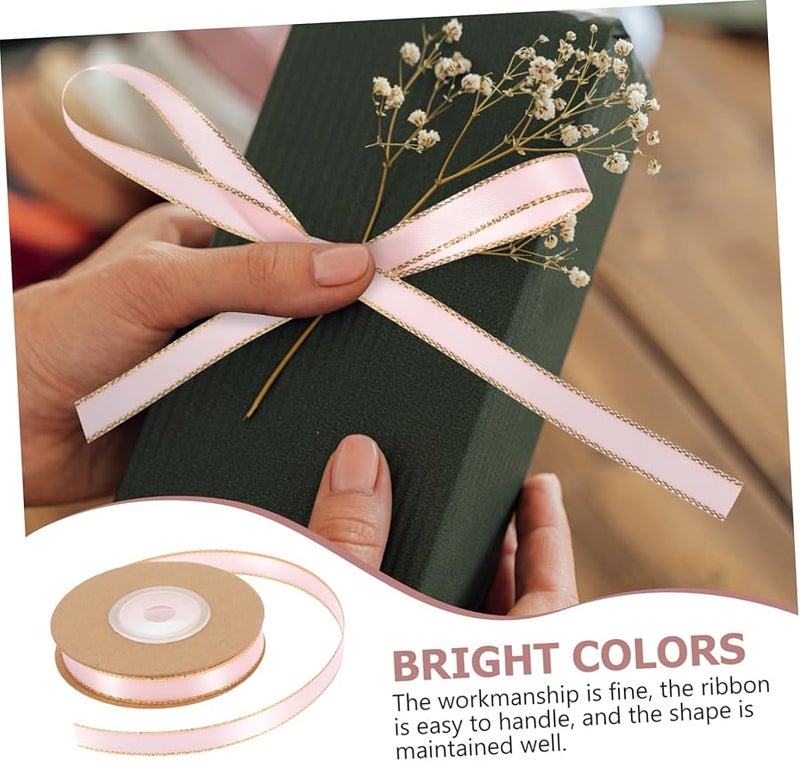 Pink Satin Ribbon For Crafts Hair Clips Floral Arrangements Party Decorations - Image 5