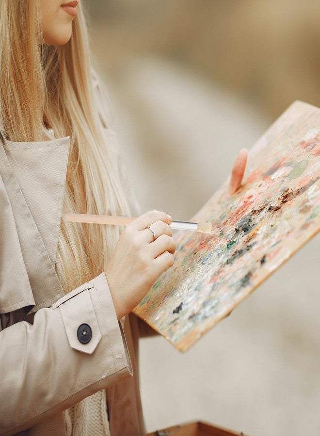 HEALLILY Template Brush Set 6 Pieces with Synthetic Bristles for Even Paint Application and Easy Cleanup Includes Zipper Case for Organized Storage Ideal for Face Painting Crafts and Fine Art Projects - Image 3