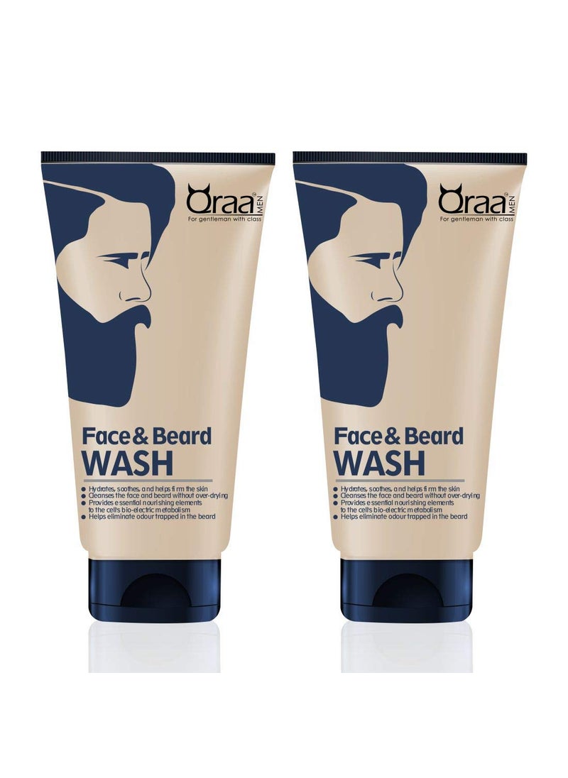Qraa Face and Beard Wash  100gPack of 2 