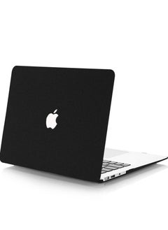 Youque For Apple MacBook Air 15 Inch Model A2941/A3114 High-grade Quicksand Texture Hollow Protective Case Black  - Image 1