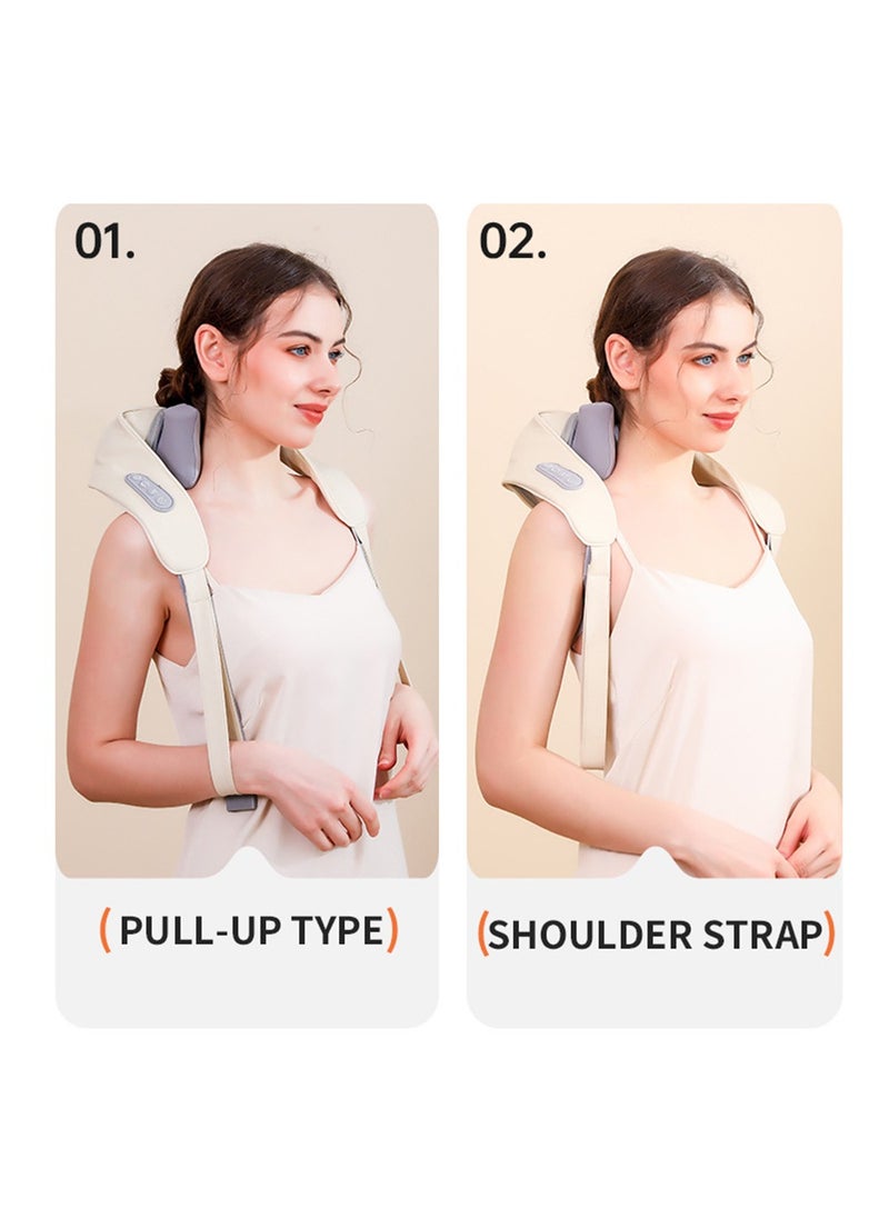 Generic - Neck and Shoulder Massager Wireless Electric Air Compress Kneading Multifunctional Back Massager Shawl Massaging Muscle Relaxing - Image 1