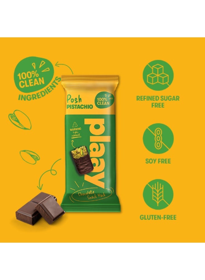 Plaay Pistachio Chocolate Bar 12 x 35g - Image 3