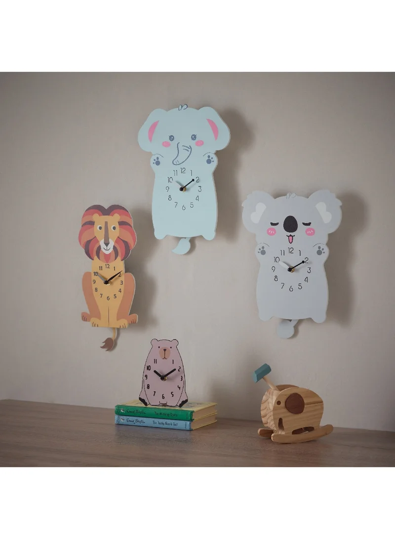 Home Box Playland Bear Table Clock 15 x 14 cm