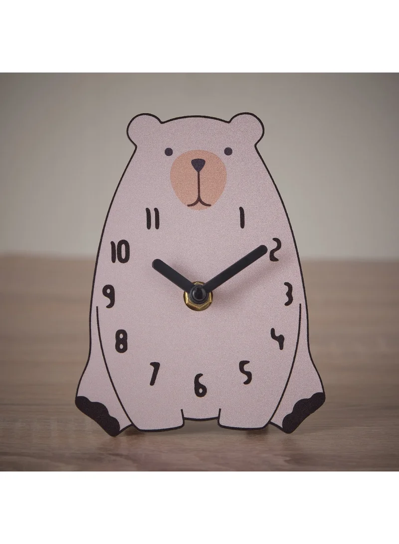 Home Box Playland Bear Table Clock 15 x 14 cm