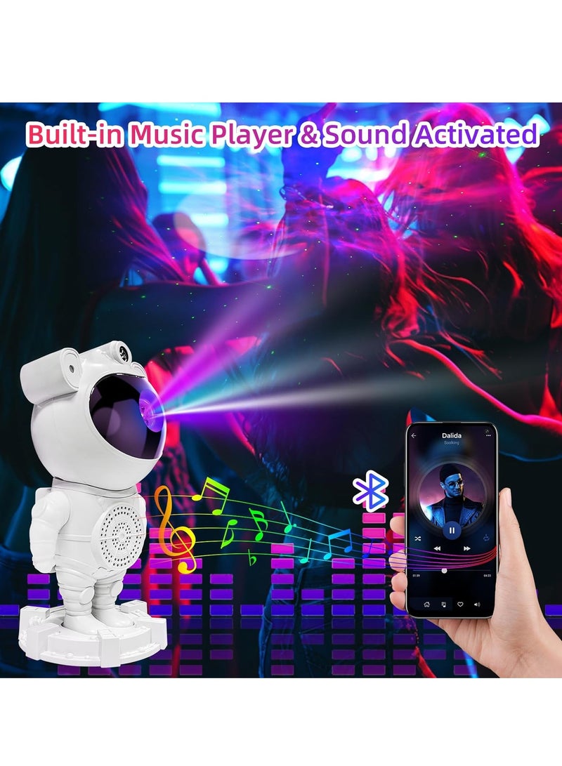 ELTRAZONE Astronaut Galaxy Projector with Bluetooth Speaker – Color Changing Stars & Moon Projector with Remote Control and Timer  - Image 5