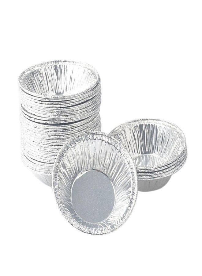 Balacoo 500 Pcs Disposable Foil Cups, Round Egg Tart Baking Cups, Baking Aluminum Foil Molds for Muffins And Cupcakes, 2. 75 Inch - Image 1