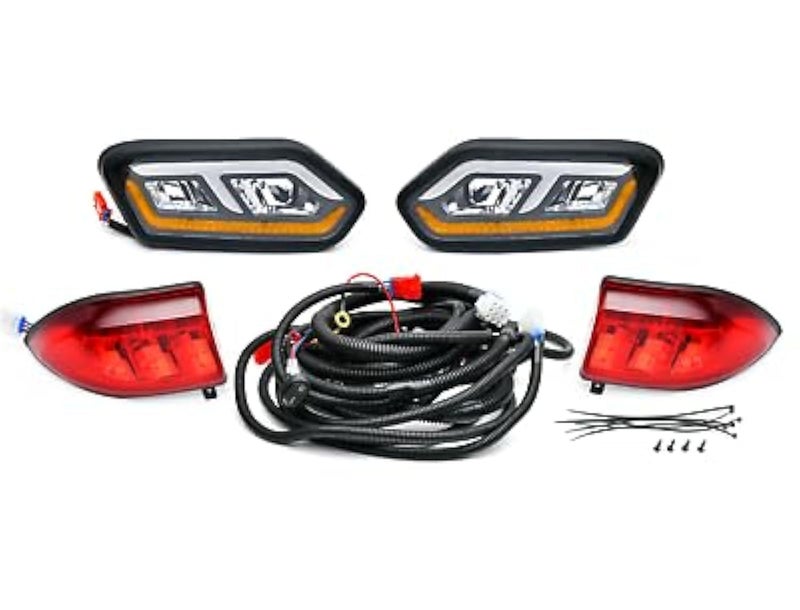 GTW Club Car Tempo Golf Cart LED Headlight & Taillight Kit | Automotive Style | Compatible with 2018-Up Models - Image 1