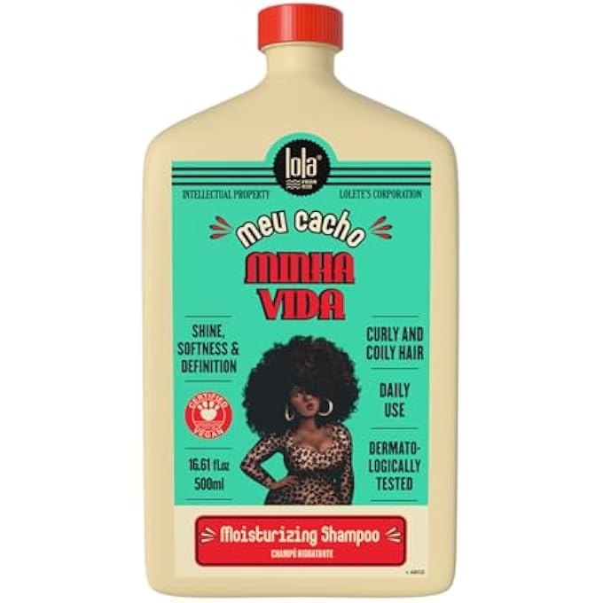 Lola From Rio - Meu Cacho Minha Vida - Hydrating Shampoo For Defined, Soft, Vibrant Curls, Nourishing, Mousturizing, Paraben, Sulfate-free 16.9 Fl Oz