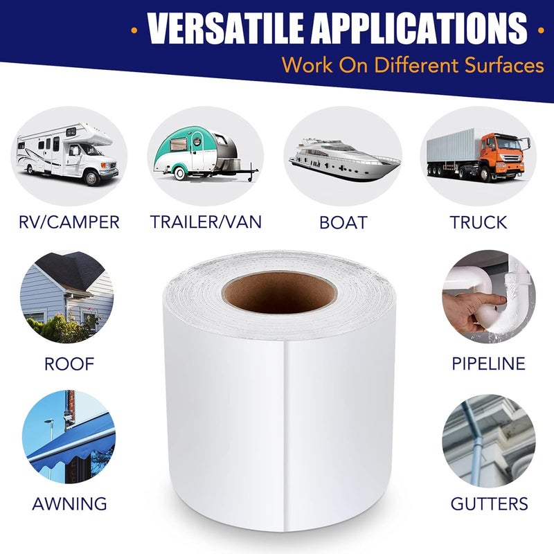 Ramkle RV Roof Sealant Tape - 6 Inch x 50 Feet - Image 4