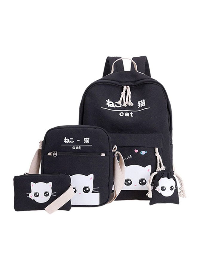 Generic 4-Piece Backpack Set Black  - Image 1