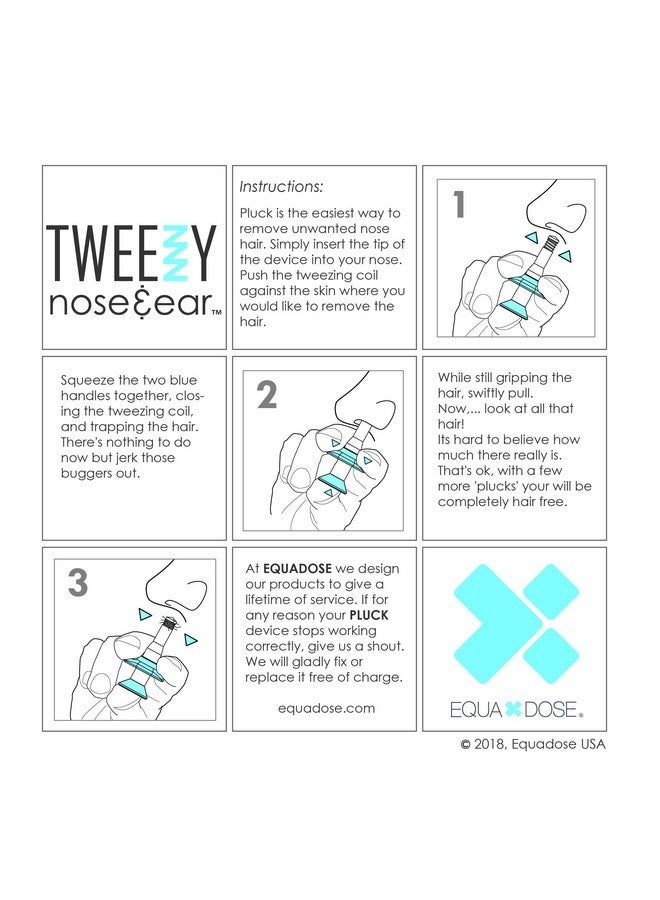 EQUADOSE Tweezy Nose & Ear Hair Remover For Men & Women, Precision Hair Removal Tool, Compare To Nose Hair Trimmers & Waxing Kits, Formerly Known As Pluck, Pain-Free & Easy Grooming Solution - Image 5