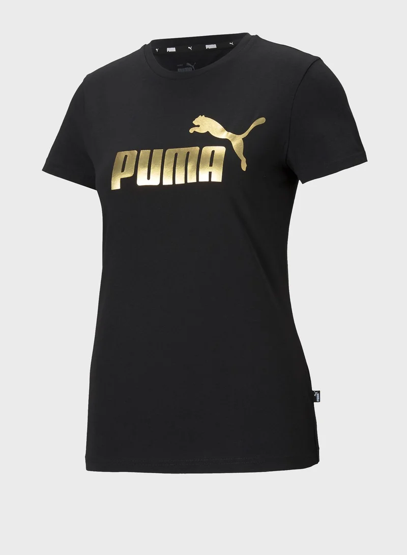 PUMA Essential Metallic Logo T-Shirt