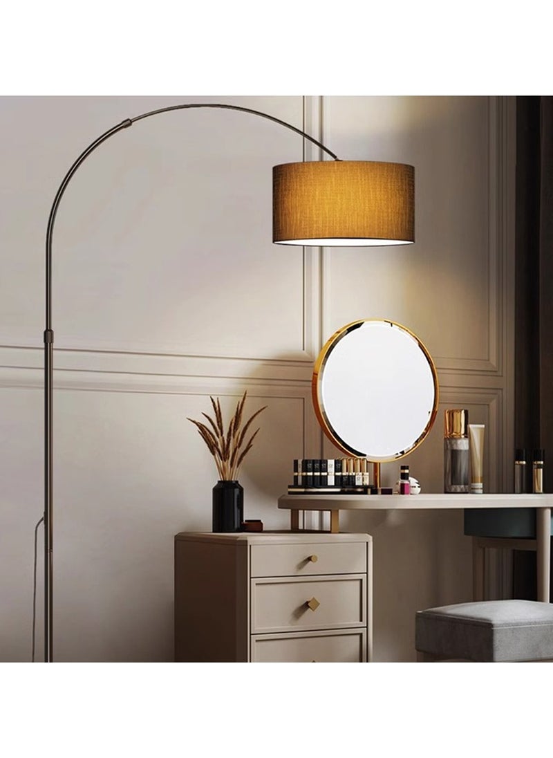 Perfin Floor Lamp Remote Control Arch Standing Lamp Tricolor and Stepless Lighting Adjustable, Tall Lamp for Living Room Bedroom Office, 12W Led Bulb Black 90x90x155 cm  - Image 5