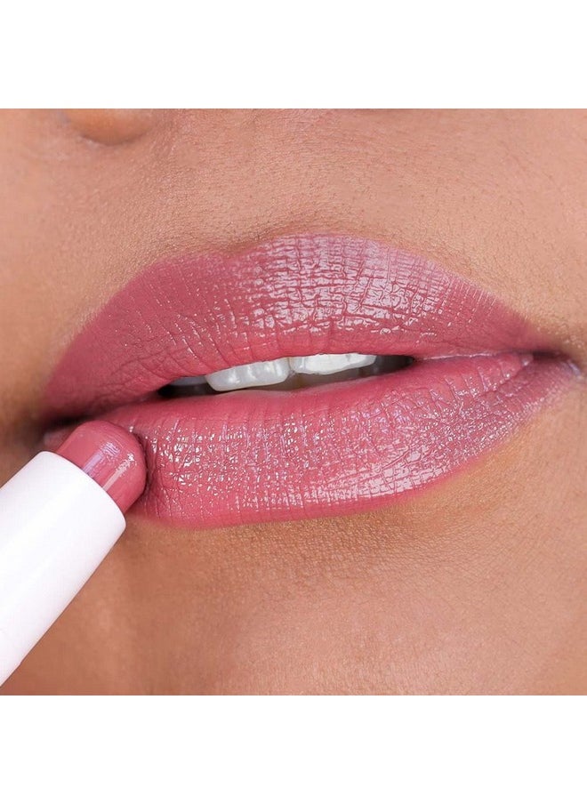 واندر بيوتي بلسم وكريم الشفاه المزدوج Otw/In The Clear Dualside Cream Lipstick مع فيتامين E وزبدة الشيا بلسم الشفاه الملون اللامع للشفاه الجافة المتشققة 0.05 أونصة  - Image 3