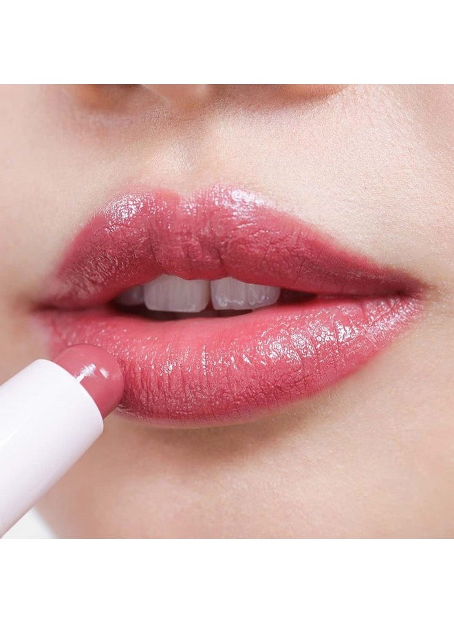واندر بيوتي بلسم وكريم الشفاه المزدوج Otw/In The Clear Dualside Cream Lipstick مع فيتامين E وزبدة الشيا بلسم الشفاه الملون اللامع للشفاه الجافة المتشققة 0.05 أونصة  - Image 4