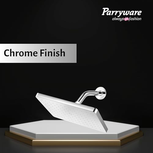 Parryware Comfort Flow Square Shower without Arm (250 x 170 x 15 mm) for bathroom fixture | For gentle and soothing flow | T9839A1 - Image 2