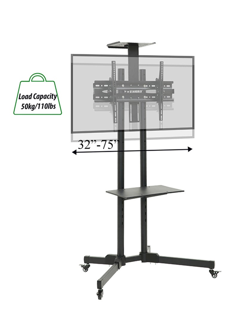 Stargold - TV Floor Stand Mobile TV Bracket for 32-75Inch - Image 1