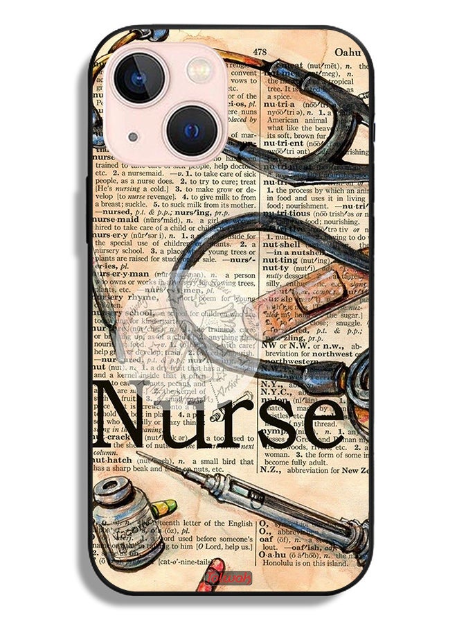 Tolwak Apple iPhone 13 mini Protective Case Nurse Vintage Tools - Image 2