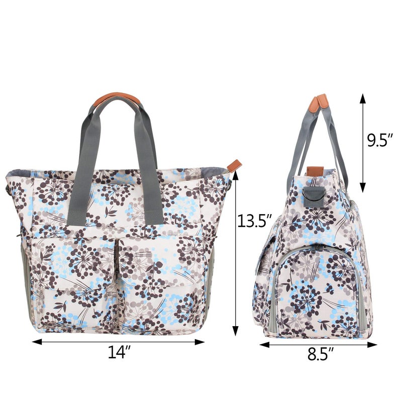 تيموي Breast Pump Bag Compatible with Spectra S1,S2 and Cooler Bag, Breast Pump Tote Bag with Laptop Sleeve (Up to 14) for Working Moms, Dandelion(Bag ONLY) - Image 5