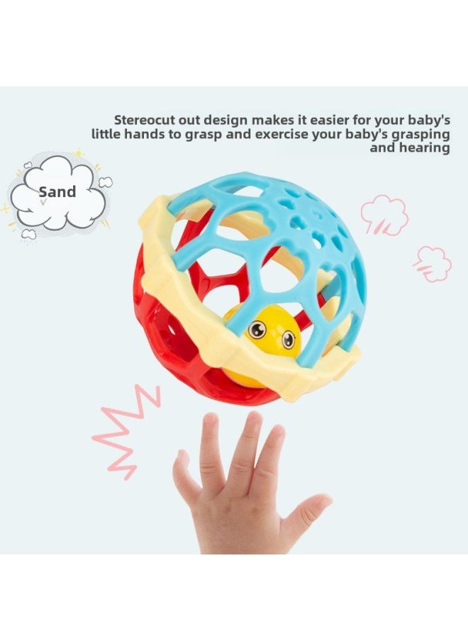 null - Hong Kong Bixiong Baby Frog Hand Scratch Ball Educational Animal Soft Rubber Rattle Soft Rubber Ball Rattle Hand Scratch Ball Toy-Color:Frog Soft Rubber Animal (opp Pack, Random Color) - Image 1